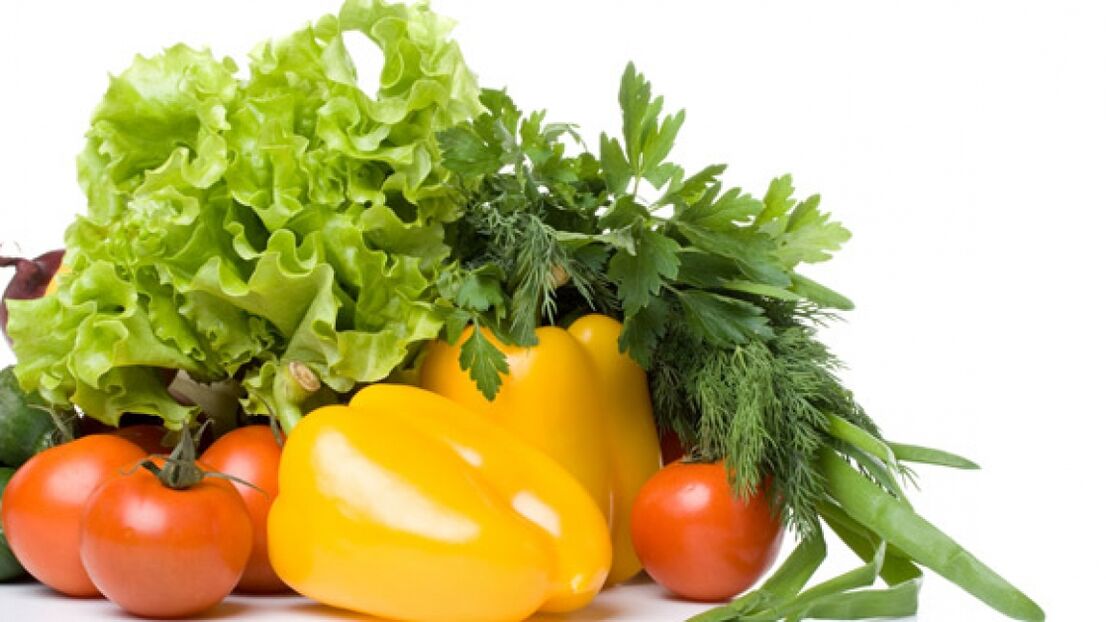 Verdure durante il trattamento della prostatite