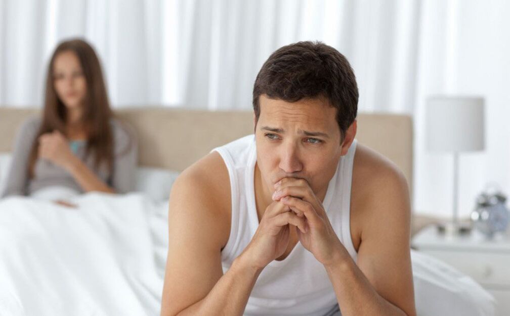 scarsa potenza negli uomini con prostatite